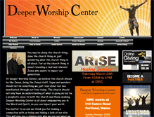 Tablet Screenshot of deeperworshipcenter.net